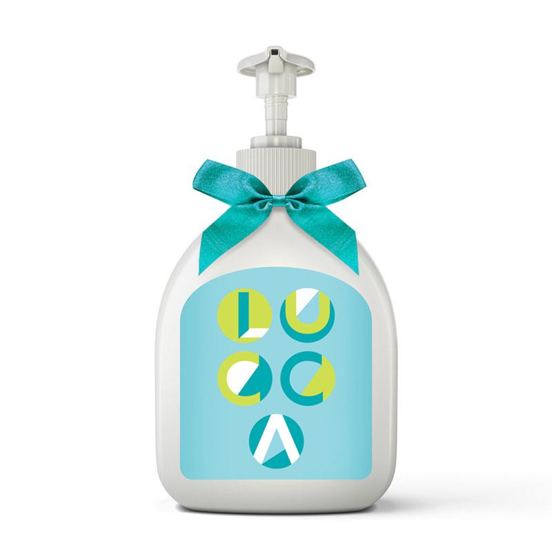 Sabonete líquido para lembrancinha de maternidade personalizada